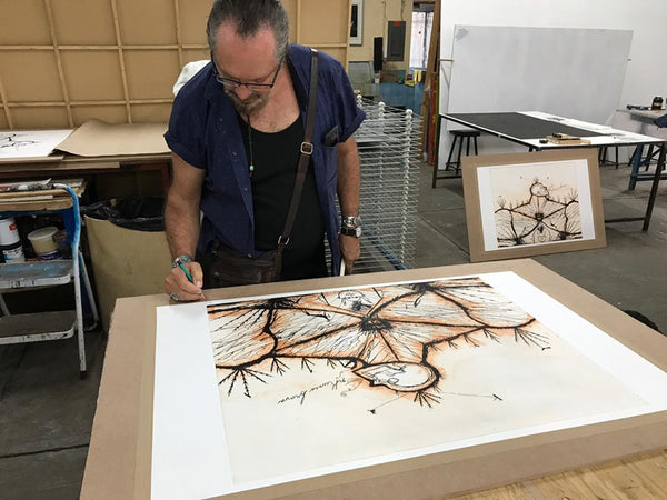 Making of: José Bedia, "nKunia brava", 2019