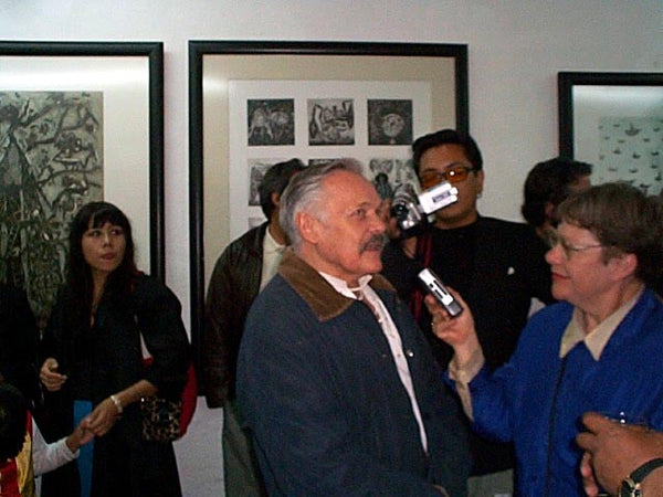 José Luis Cuevas Realiza Serie de Caricaturas