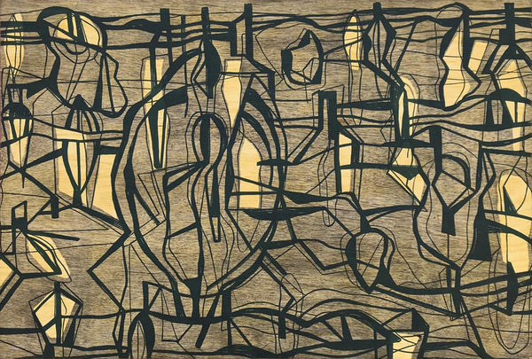 Gabriel MACOTELA, "Untitled" (Green), woodcut