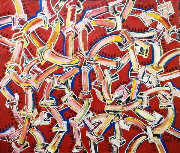 Luis Miguel Valdés, "Bienal de la Habana ...", Oil on Canvas, 2015