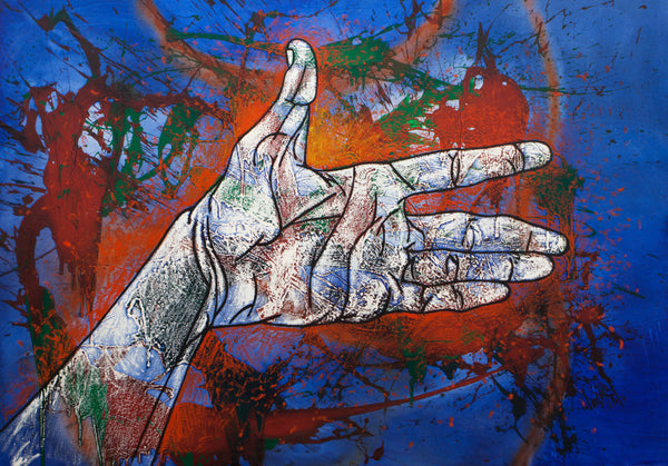 Luis Miguel Valdés, "Mi Mano Izquierda", Oil on Canvas, 2017