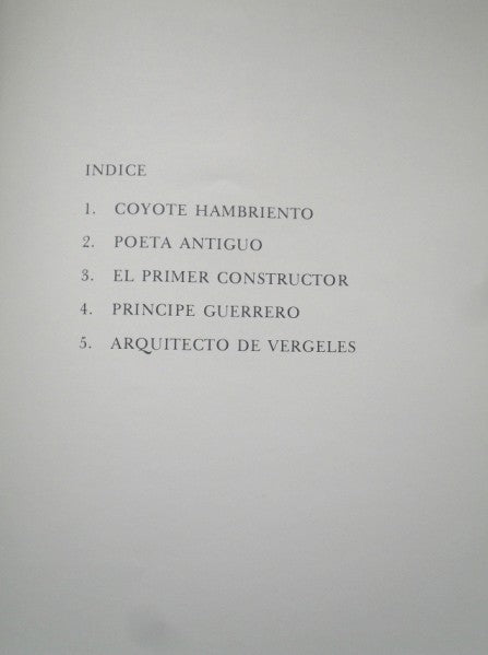Francisco CORZAS, "Nezahualcoyotl - El primer constructor", Porfolio 5 Lithograph (COZ201)