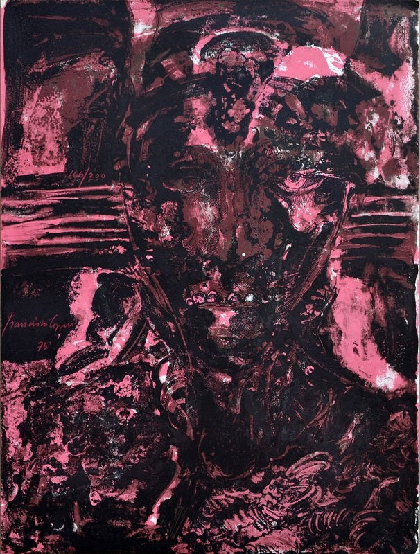 Francisco CORZAS, "Nezahualcoyotl - El primer constructor", Porfolio 5 Lithograph (COZ201)