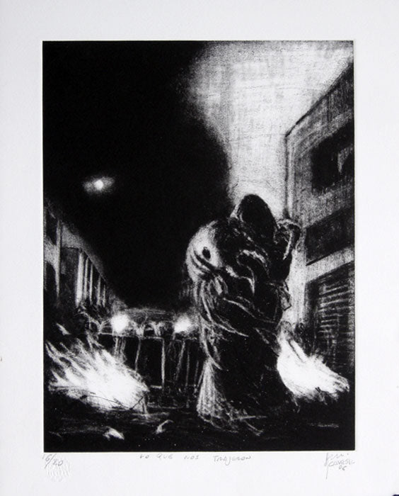 Fernando Aceves Humana, "Lo que nos trajeron", Etching -ACE101