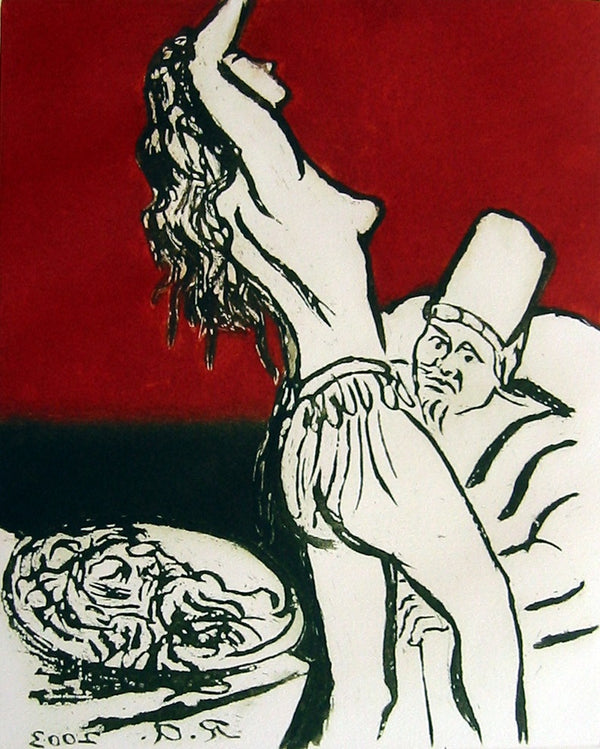 Raúl ANGUIANO, "Salomé", Etching (ANG102)
