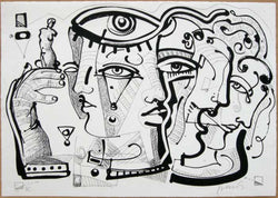 Juan Sebastián BARBERÁ, "Transmutación Naranja I", Etching (BAR103)