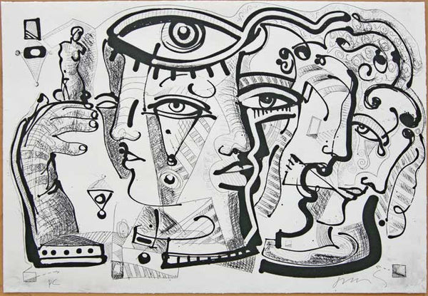 Juan Sebastián BARBERÁ, "Transmutación Naranja II", Etching (BAR104)