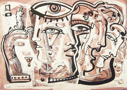 Juan Sebastián BARBERÁ, "Transmutación Naranja III", Etching (BAR105)