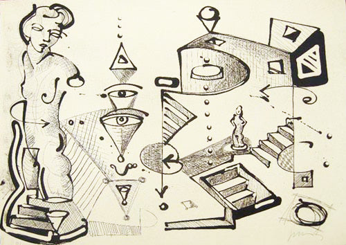 Juan Sebastián BARBERÁ, "Decantación verde", Etching (BAR106)