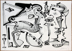 Juan Sebastián BARBERÁ, "Confusión magenta I", Etching (BAR107)