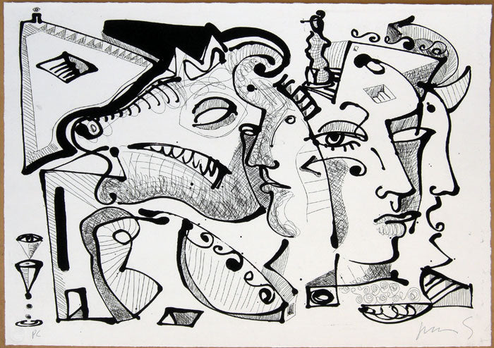 Juan Sebastián BARBERÁ, "Confusión magenta I", Etching (BAR107)