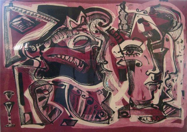 Juan Sebastián BARBERÁ, "Confusión magenta II", Etching (BAR108)