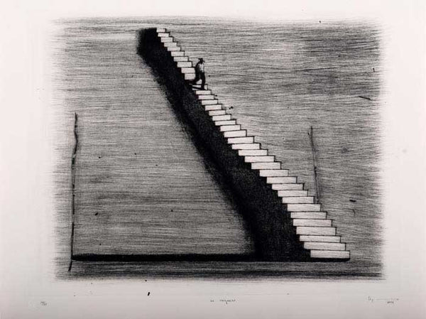 Agustín BEJARANO, "De regreso", Etching (BEJ110)