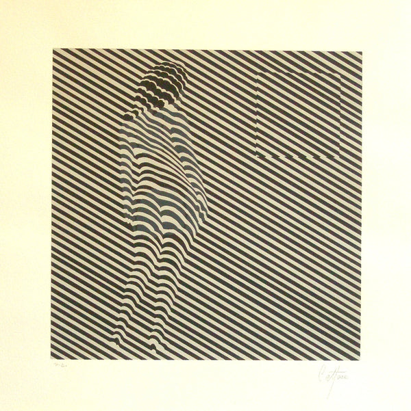 Enrique CATTANEO, "Op Art", Silkscreen (CAT307)