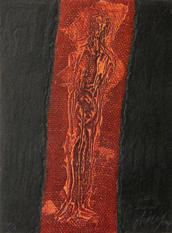CHOCO (Eduardo Roca), "Poems by Víctor Casaus II", Collagraph
