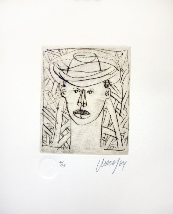 CHOCO (Eduardo Roca), "Cañero", Etching