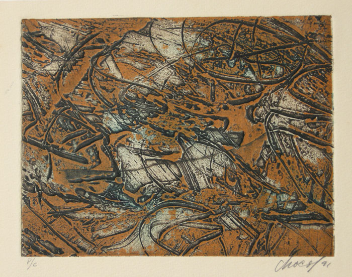 CHOCO (Eduardo Roca), "Texturas II", Colagraph