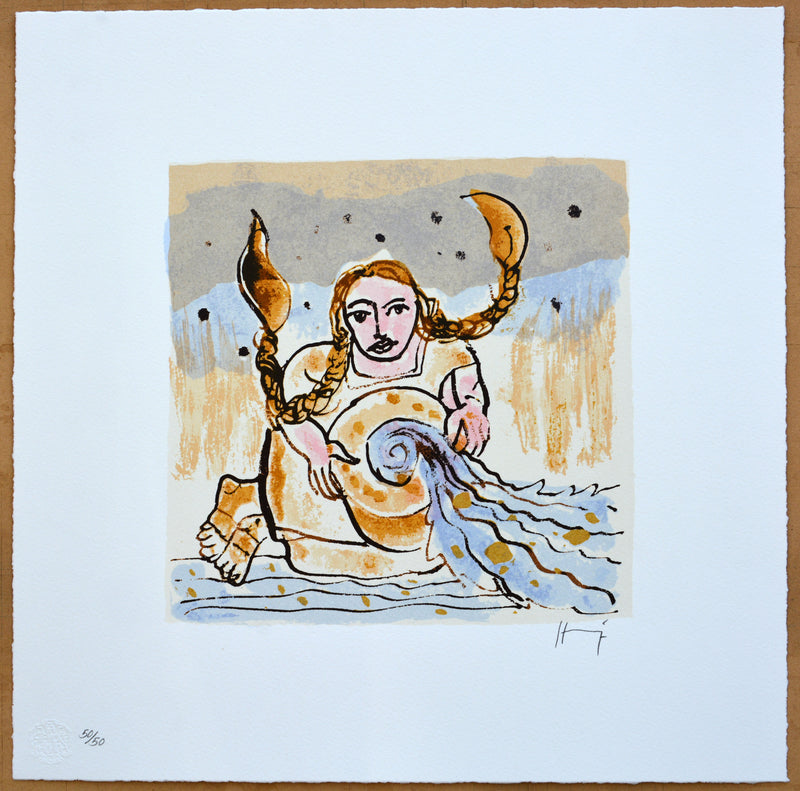 Sergio Hernández, "Códice Hernandino-Mixteco" (portfolio of 10), 2018