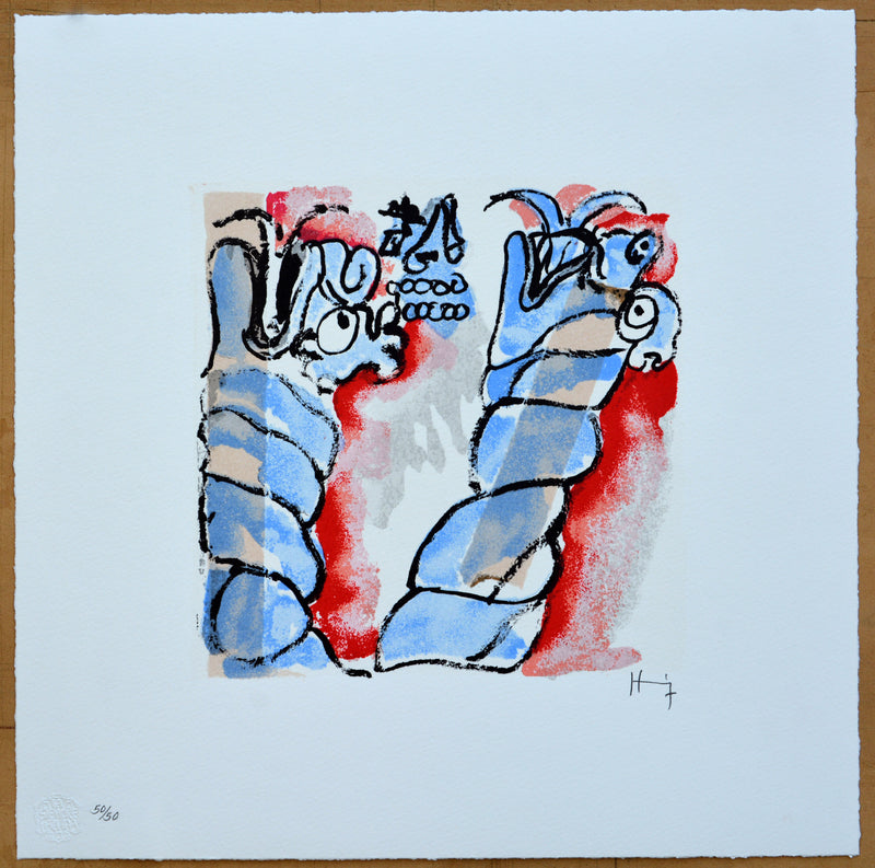 Sergio Hernández, "Códice Hernandino-Mixteco" (portfolio of 10), 2018