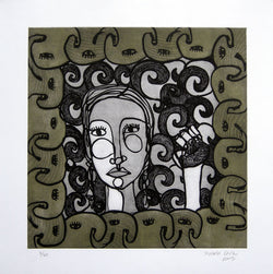 Rosario CRUZ, "Elephants", Etching
