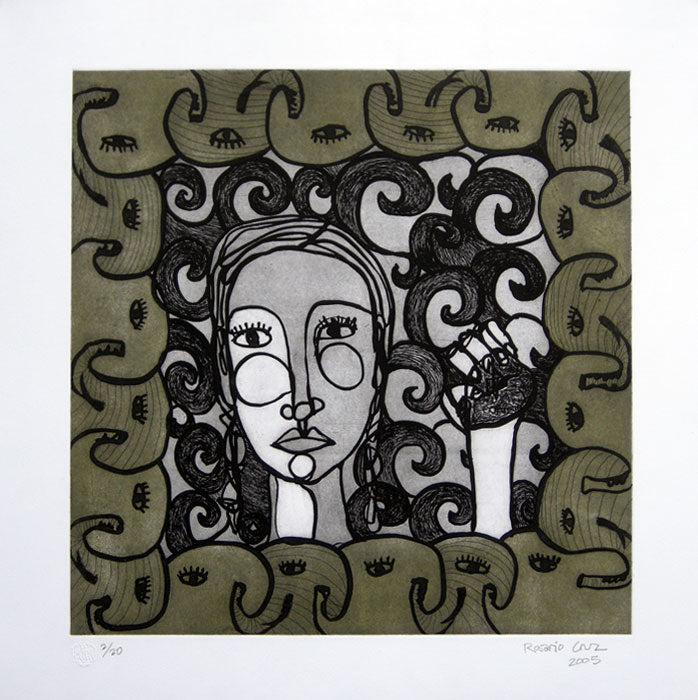 Rosario CRUZ, "Elephants", Etching