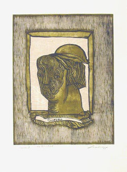 José Luis CUEVAS, "Autoretrato", Woodcut (CUE102)