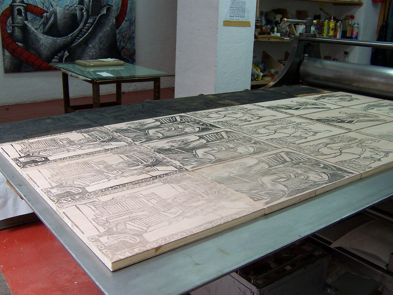 José Luis CUEVAS, "Suite Fantasmas del Centro Histórico V", Woodcut (CUE113)