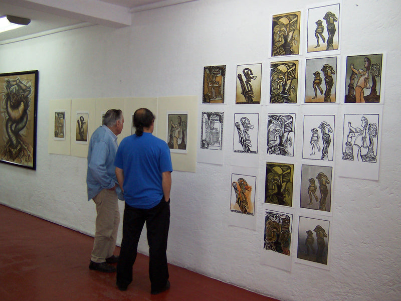 José Luis CUEVAS, "Suite Fantasmas del Centro Histórico III", Woodcut (CUE111)