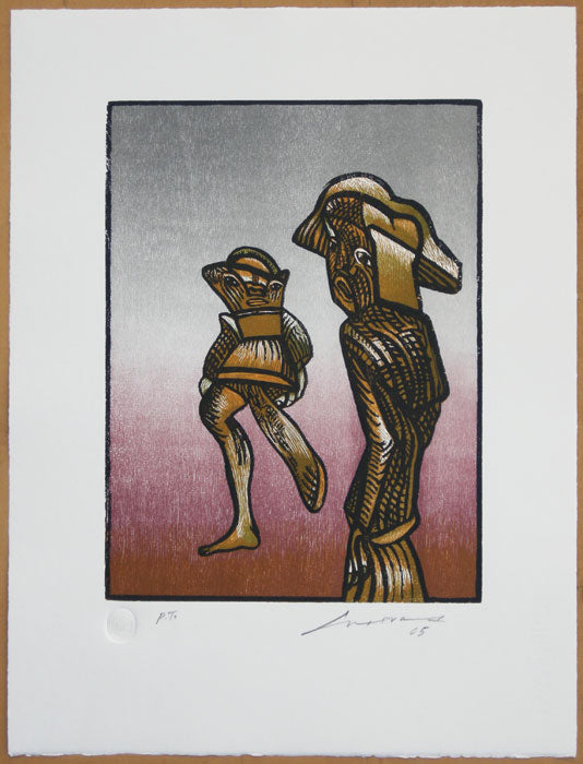 José Luis CUEVAS, "Suite Fantasmas del Centro Histórico V", Woodcut (CUE113)
