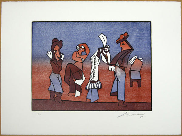 José Luis CUEVAS, "Suite Sobre La Vida II", Woodcut (CUE116)