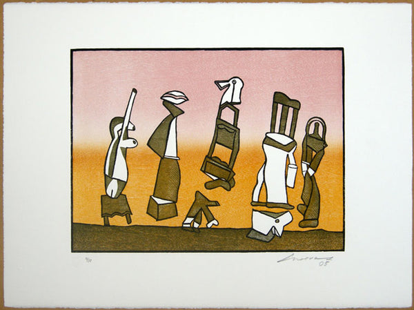 José Luis CUEVAS, "Suite sobre la vida III", Woodcut (CUE117)