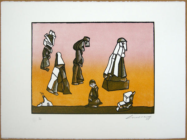 José Luis CUEVAS, "Suite sobre la vida IV", Woodcut (CUE118)