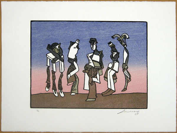 José Luis CUEVAS, "Suite sobre la vida V", Woodcut (CUE119)