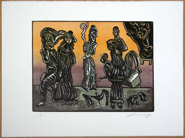 José Luis CUEVAS, "Suite sobre la vida VII", Woodcut (CUE121)