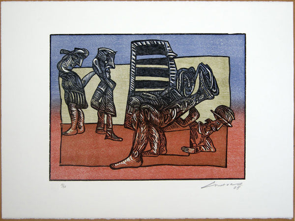 José Luis CUEVAS, "Suite sobre la vida VIII", Woodcut (CUE122)