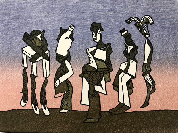 José Luis CUEVAS, "Suite sobre la vida V", Woodcut (CUE119)