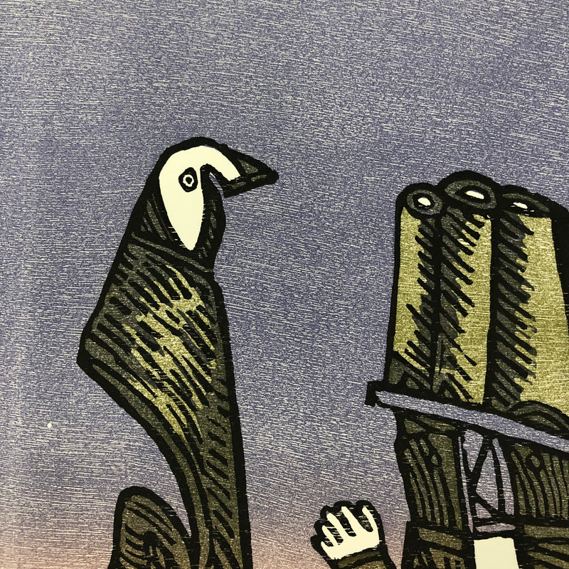 José Luis CUEVAS, "Suite sobre la vida VI", Woodcut (CUE120)