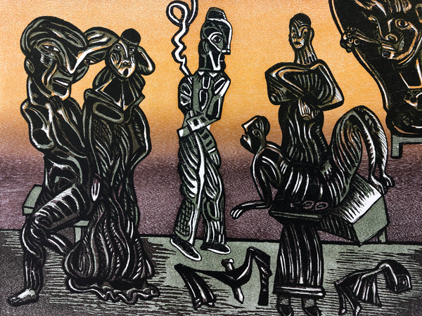 José Luis CUEVAS, "Suite sobre la vida VII", Woodcut (CUE121)