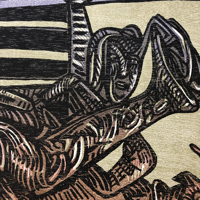 José Luis CUEVAS, "Suite sobre la vida VIII", Woodcut (CUE122)