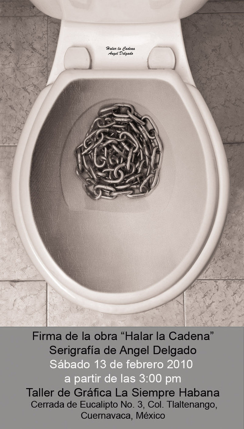 Ángel DELGADO, "Halar la cadena", Silkscreen (DEL101)