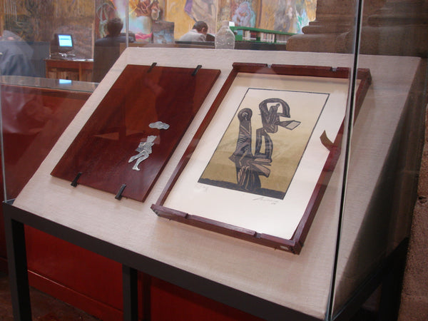 José Luis CUEVAS, "Fantasmas del Centro Histórico", wooden case with 5 woodcuts (CUE103)