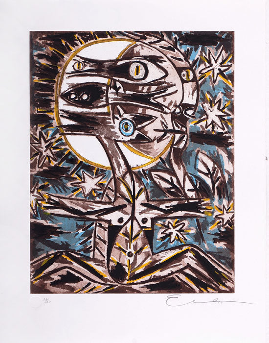 Ever FONSECA, "Night of fish", Silkscreen