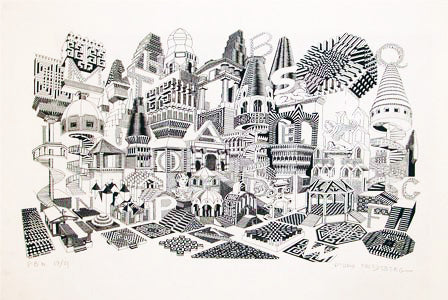 Pedro FRIEDEBERG, "La x pulsada B/N", Silkscreen (FRI103)