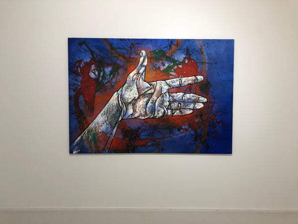 Luis Miguel Valdés, "Mi Mano Izquierda", Oil on Canvas, 2017