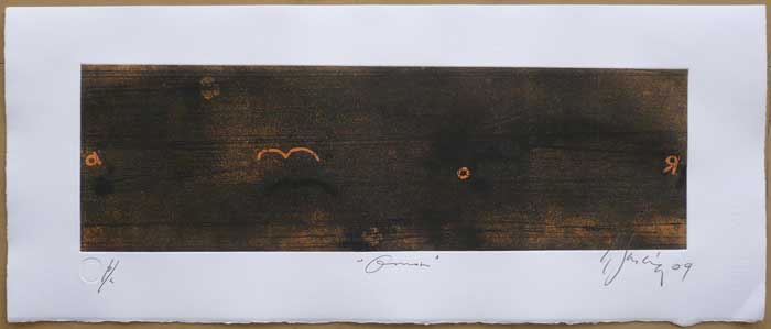 Carlos GARCÍA DE LA NUEZ, "Love III", Etching