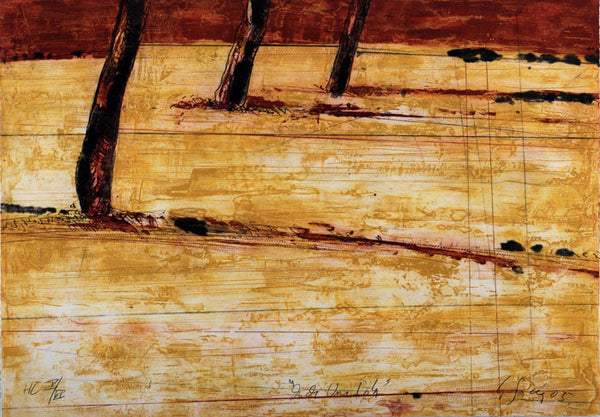 Carlos GARCÍA DE LA NUEZ, "From an island" (Desde una isla) Etching