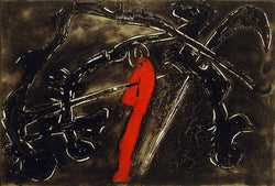 Irineu GARCÍA, "Animal of the Wind", Collagraph