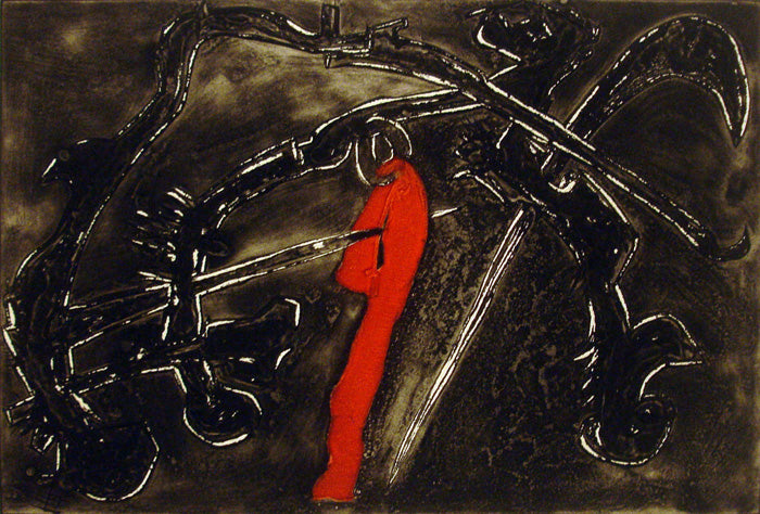 Irineu GARCÍA, "Animal of the Wind", Collagraph