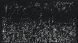Sergio HERNÁNDEZ, "Lluvia de estrellas", Woodcut (HER148)