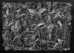 Sergio HERNÁNDEZ, "Sin titulo",  Woodcut (HER158)
